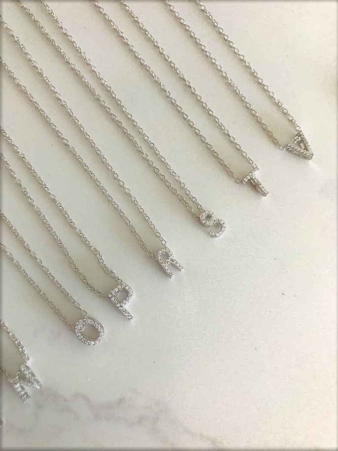 Top Seller: Pave Initial Necklace | Initial Necklace | Letter Chain