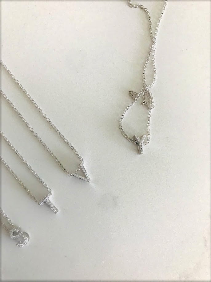 Top Seller: Pave Initial Necklace | Initial Necklace | Letter Chain