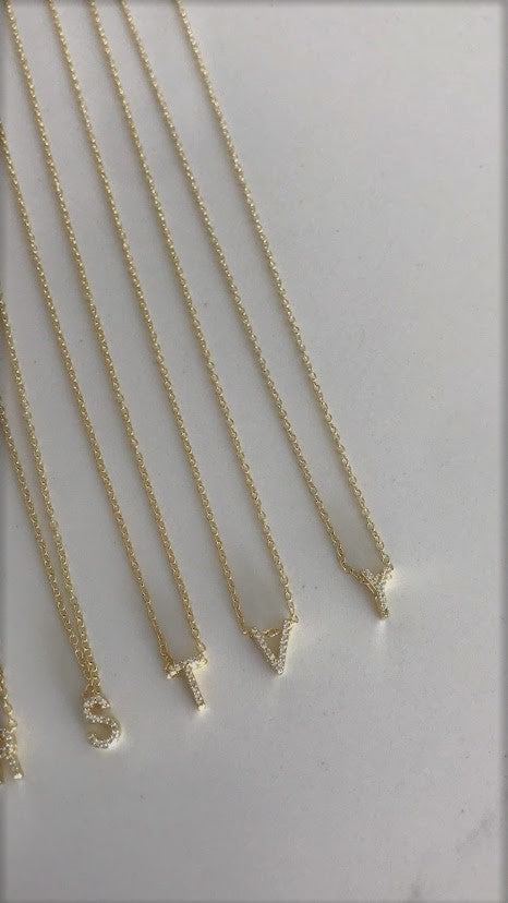 Top Seller: Pave Initial Necklace | Initial Necklace | Letter Chain
