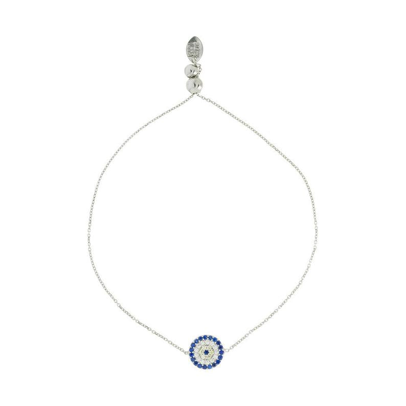 Evil Eye Bracelet in Sterling Silver