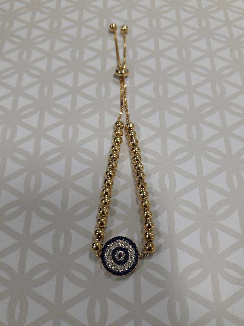 Evil Eye Bracelet in Sterling Silver