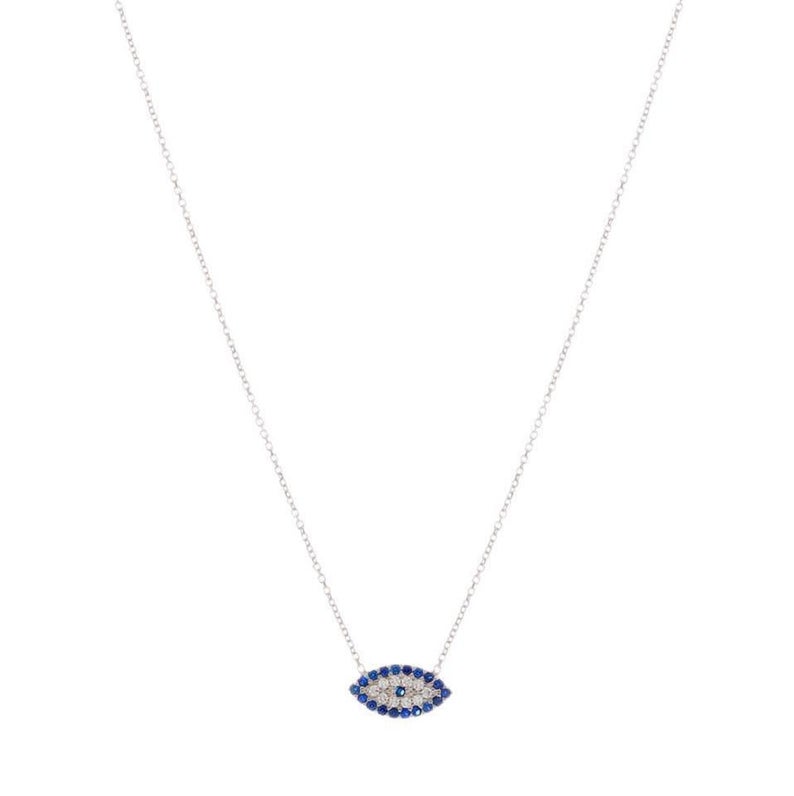 Guardian Eye Necklace in Sterling Silver