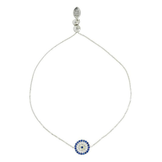 Evil Eye Bracelet in Sterling Silver