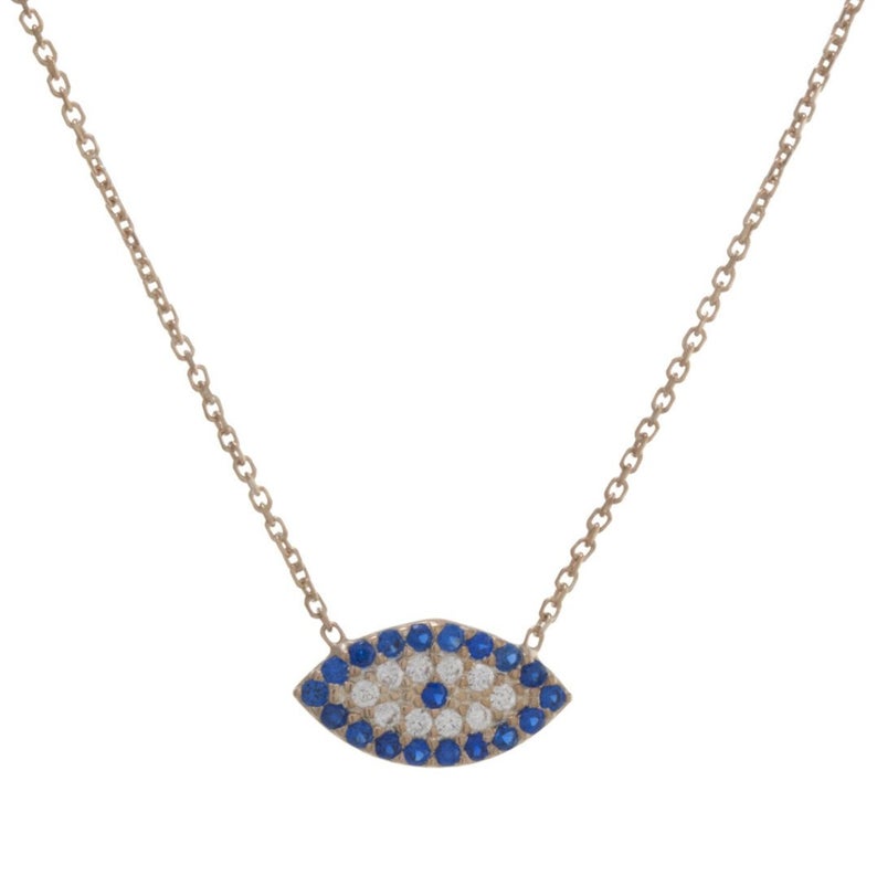 Guardian Eye Necklace in Sterling Silver