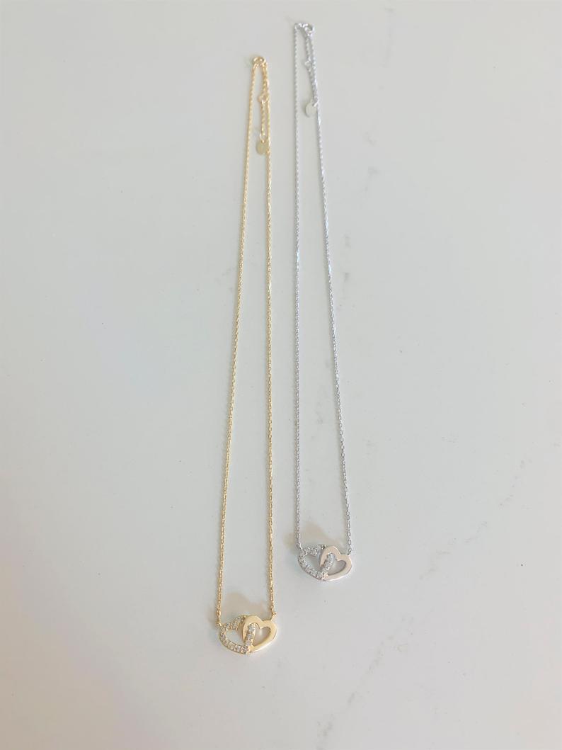 Interlocking Hearts, Love Necklace