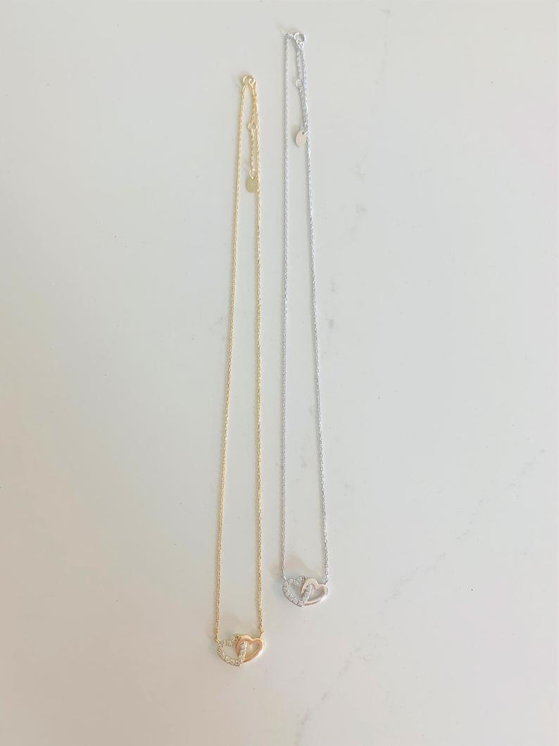 Interlocking Hearts, Love Necklace