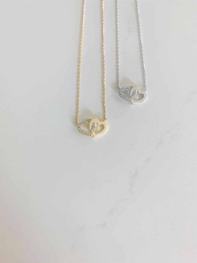 Interlocking Hearts, Love Necklace