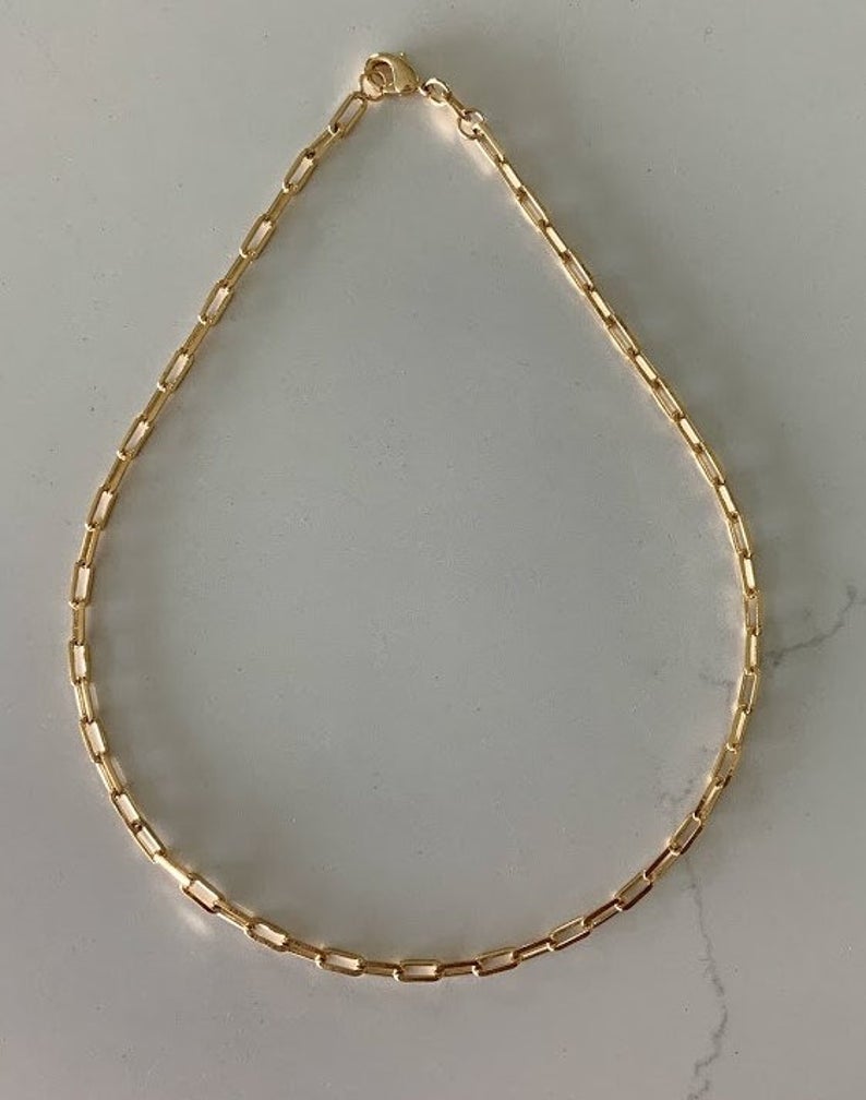 Regular Paperclip Chain Necklace | Best Seller