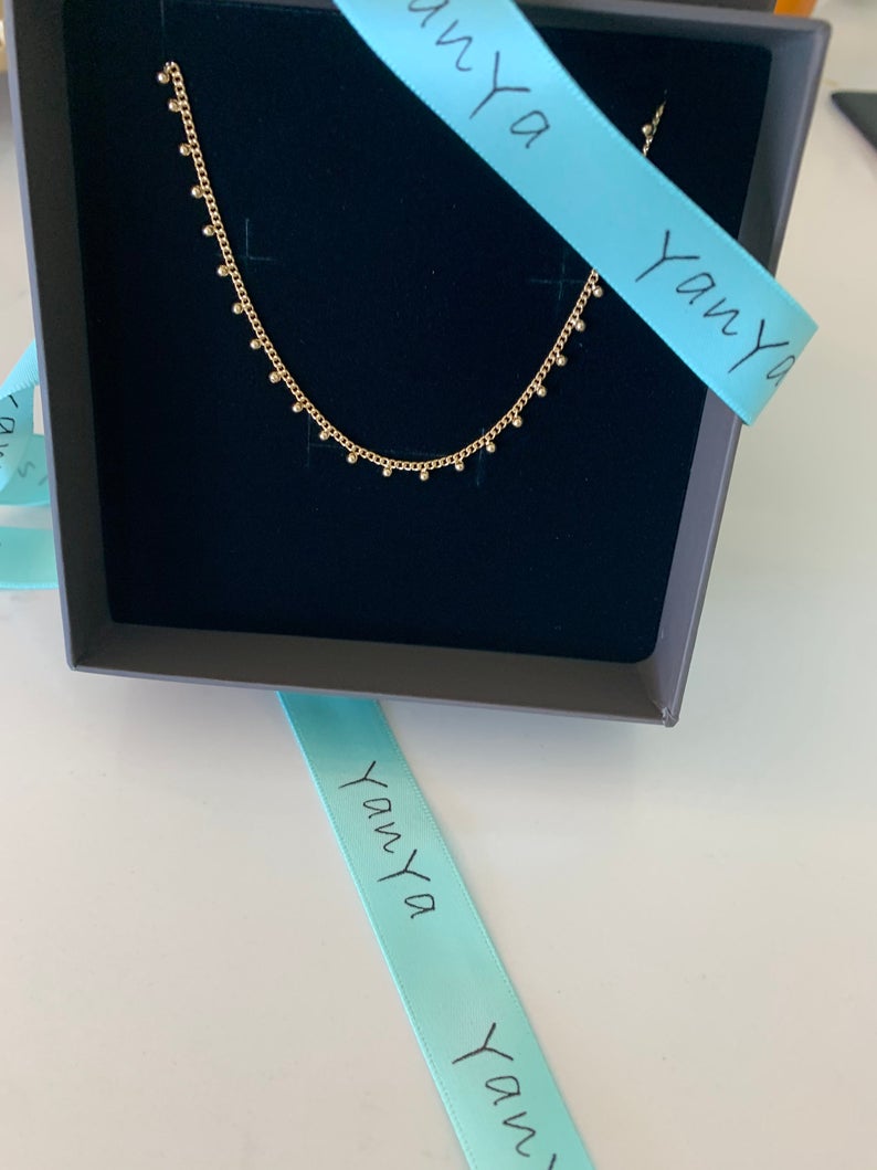 Dainty Beads Chain Anklet