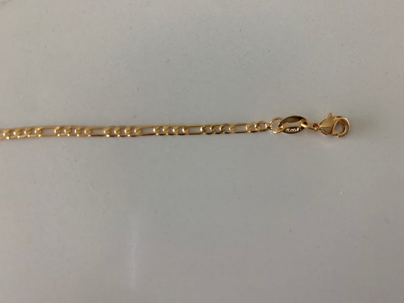 2MM Dainty Figaro Necklace in Gold-filled | Best Seller
