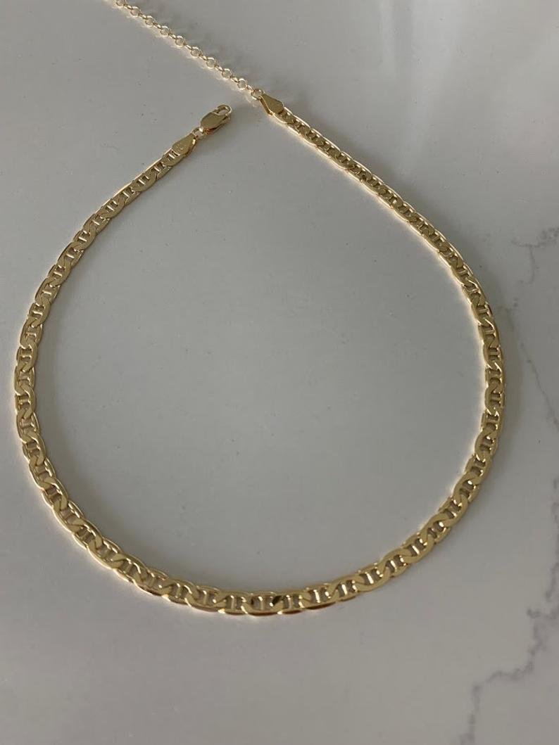Gold Vermeil Reversible Mariner Chain