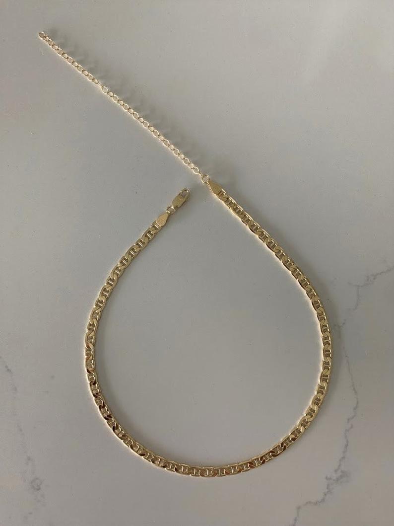 Gold Vermeil Reversible Mariner Chain