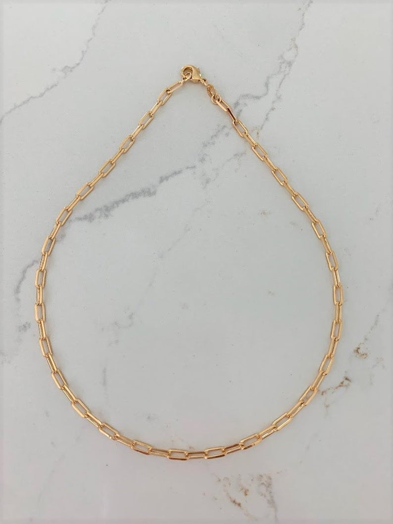 Regular Paperclip Chain Necklace | Best Seller