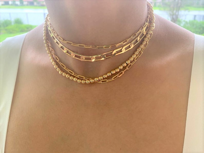 Regular Paperclip Chain Necklace | Best Seller