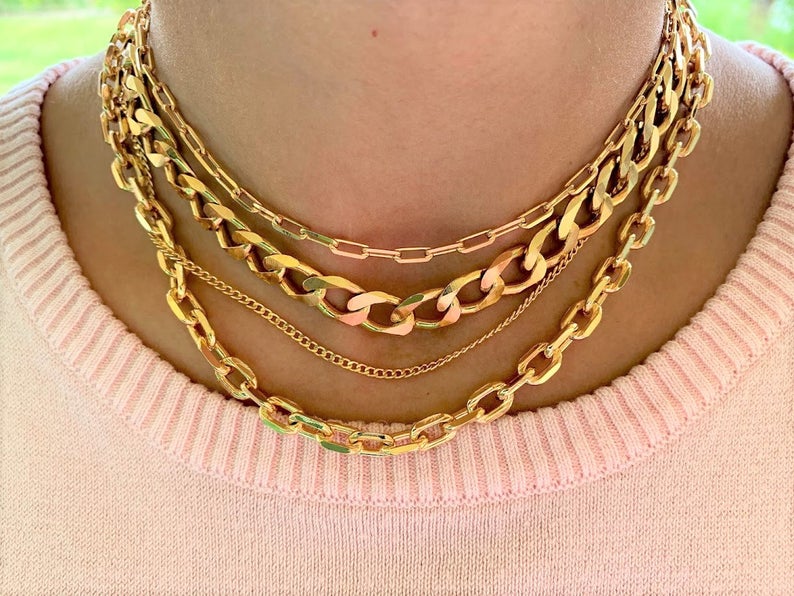 Regular Paperclip Chain Necklace | Best Seller
