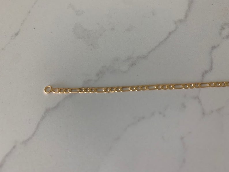 2MM Dainty Figaro Necklace in Gold-filled | Best Seller