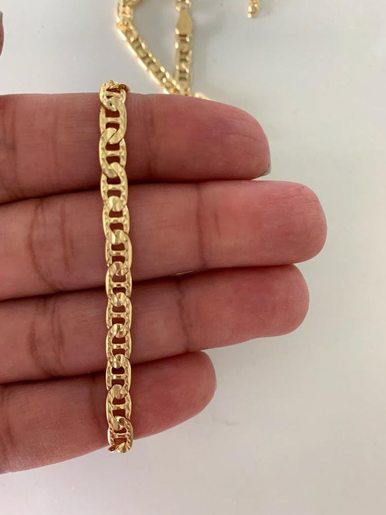 Gold Vermeil Reversible Mariner Chain