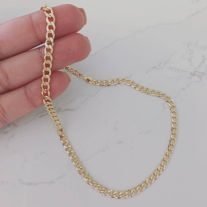 5MM Cuban Curb Link Necklace