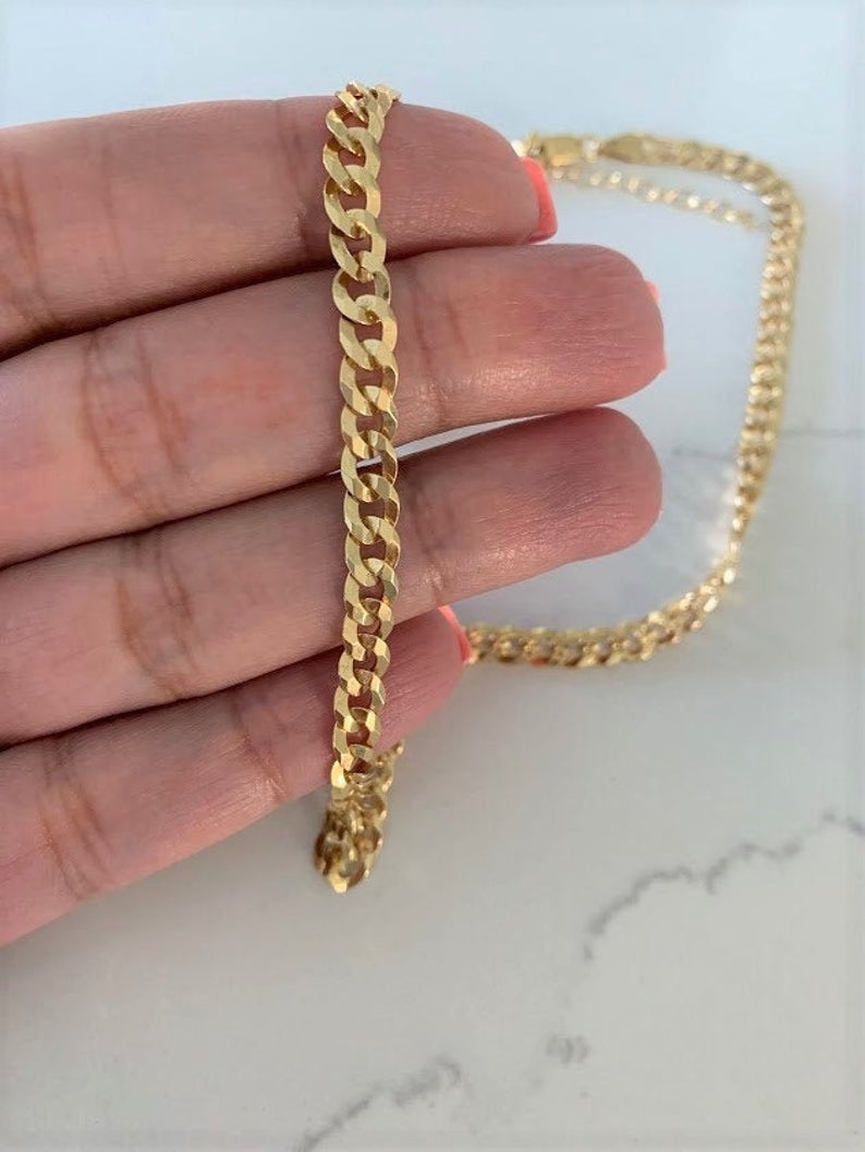 Cuban Curb Link Necklace in Sterling Silver