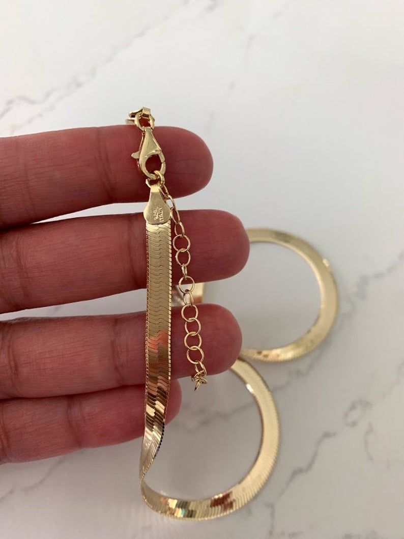 5.4 MM Glossy Herringbone Necklace