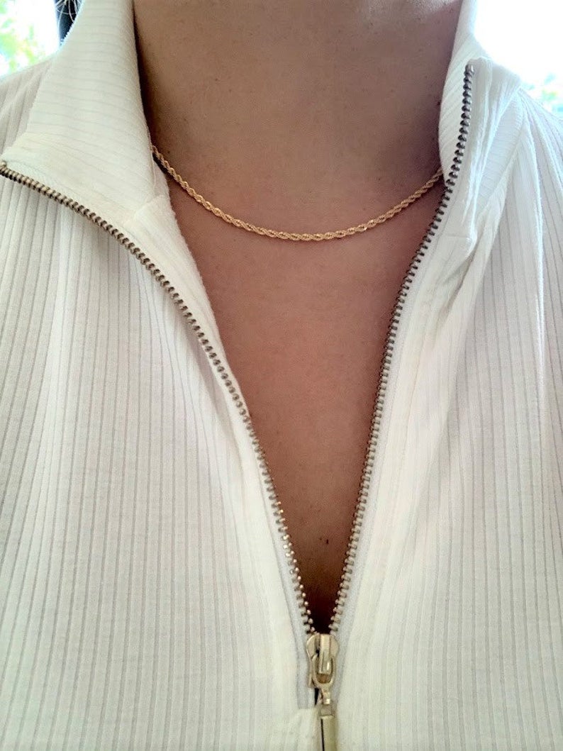 2MM Gold-Filled Rope Necklace