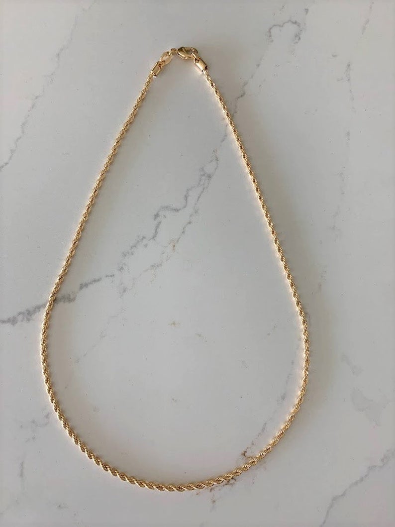 2MM Gold-Filled Rope Necklace