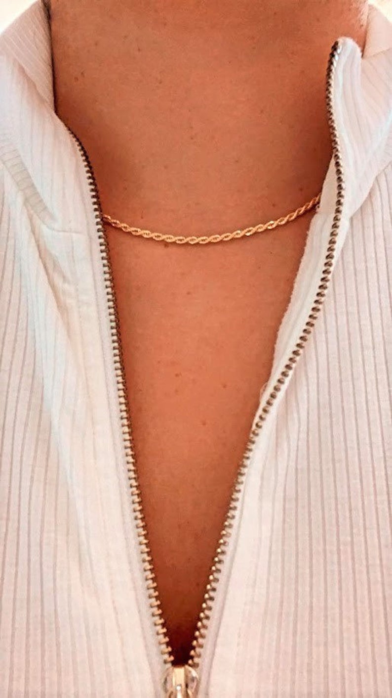 2MM Gold-Filled Rope Necklace