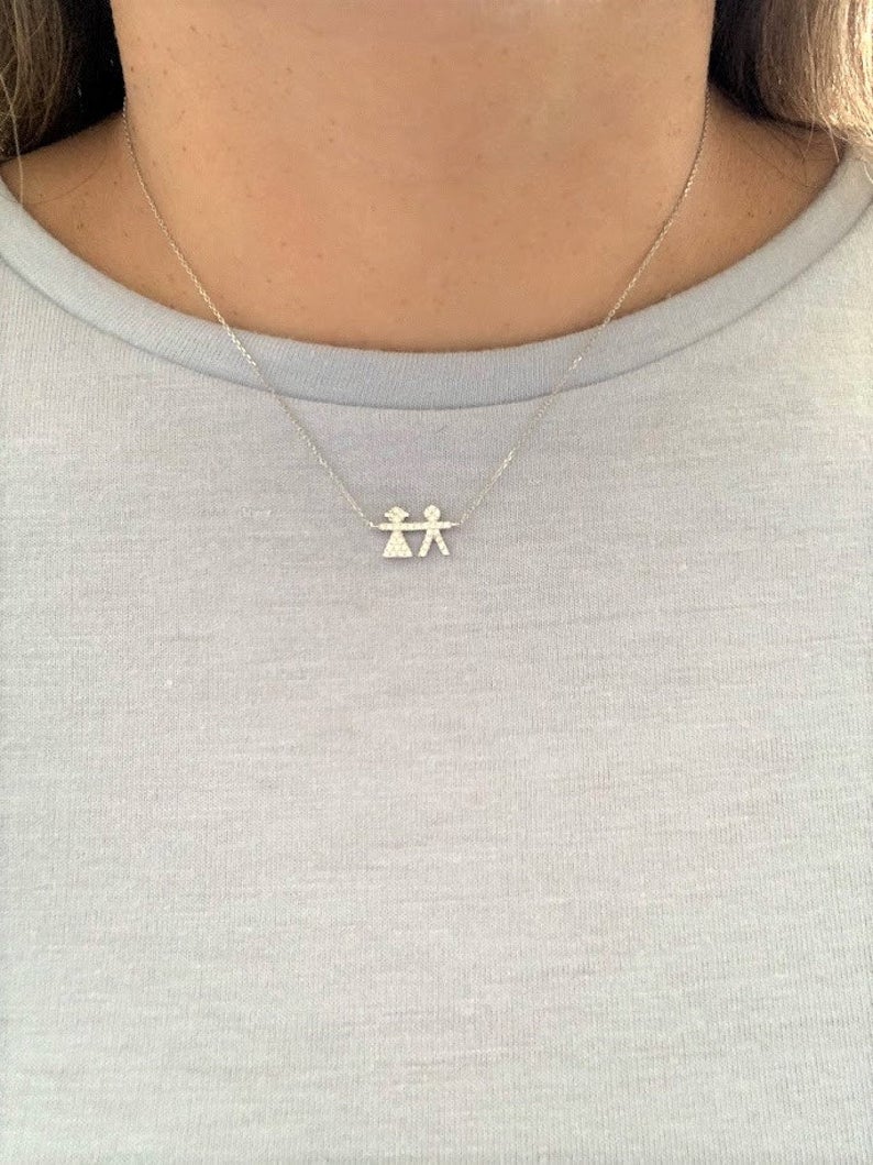 925 Sterling Silver Mom Necklace