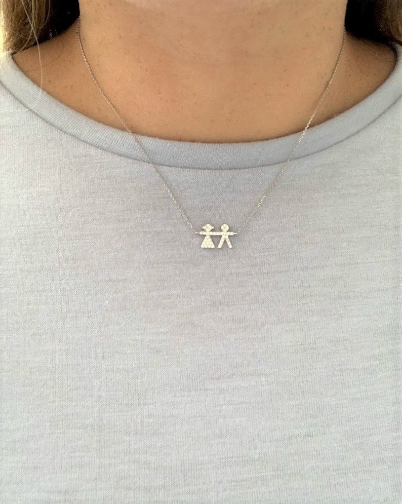 925 Sterling Silver Mom Necklace