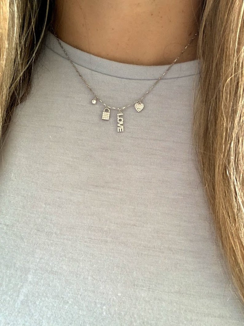 Sterling Silver and Gold Vermeil Paperclip Necklace