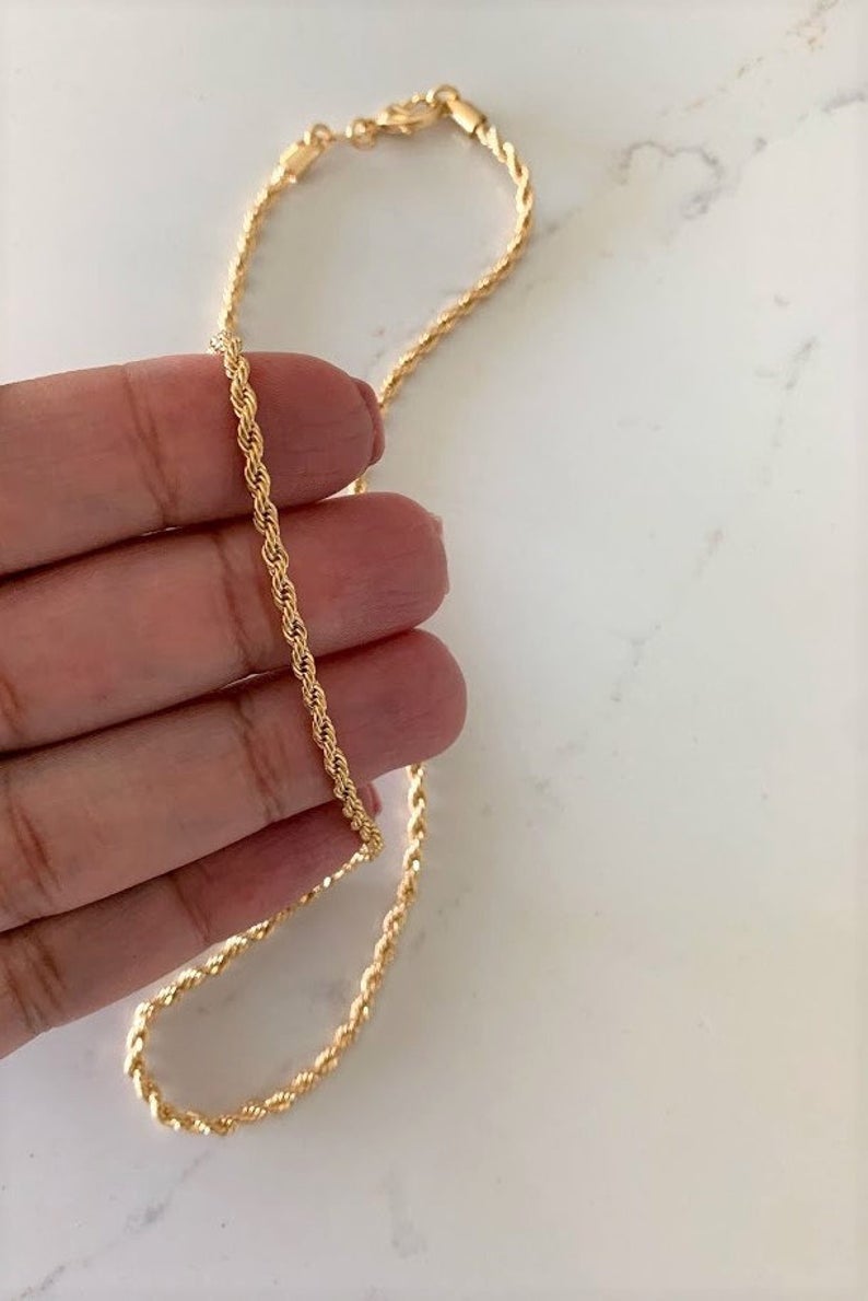 2MM Gold-Filled Rope Necklace