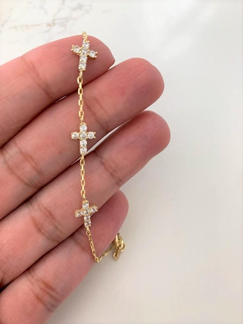Dainty 925 Sterling Silver Bracelets Set