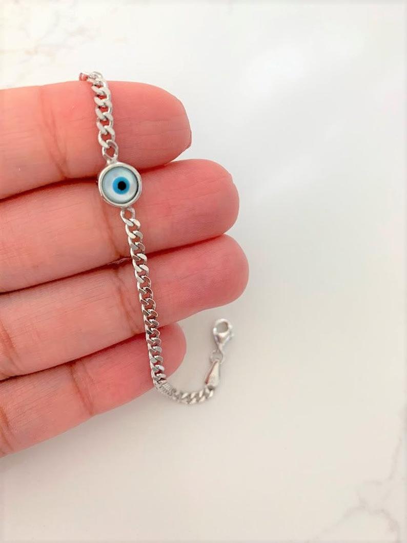 Dainty 925 Sterling Silver Bracelets Set