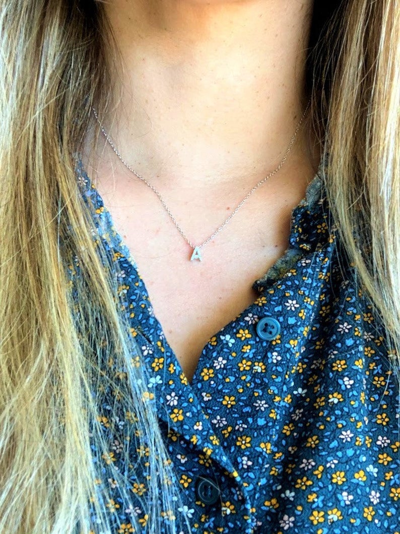 Top Seller: Pave Initial Necklace | Initial Necklace | Letter Chain