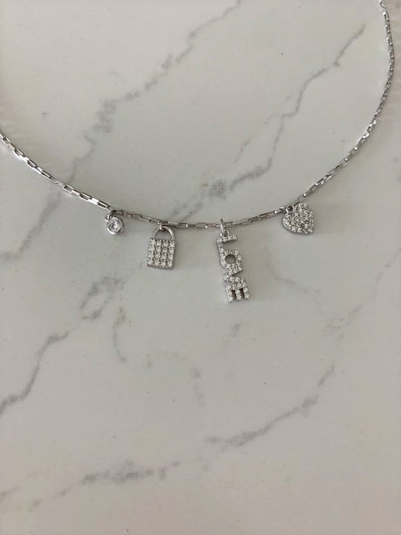 Sterling Silver and Gold Vermeil Paperclip Necklace