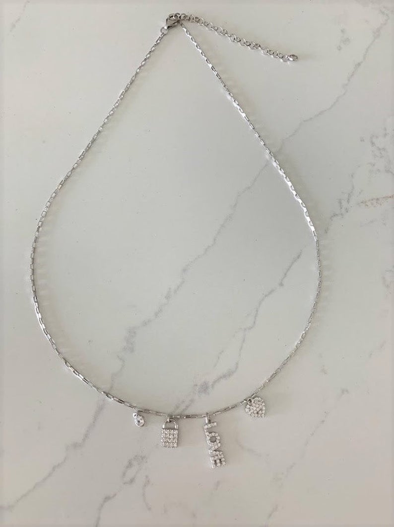 Sterling Silver and Gold Vermeil Paperclip Necklace