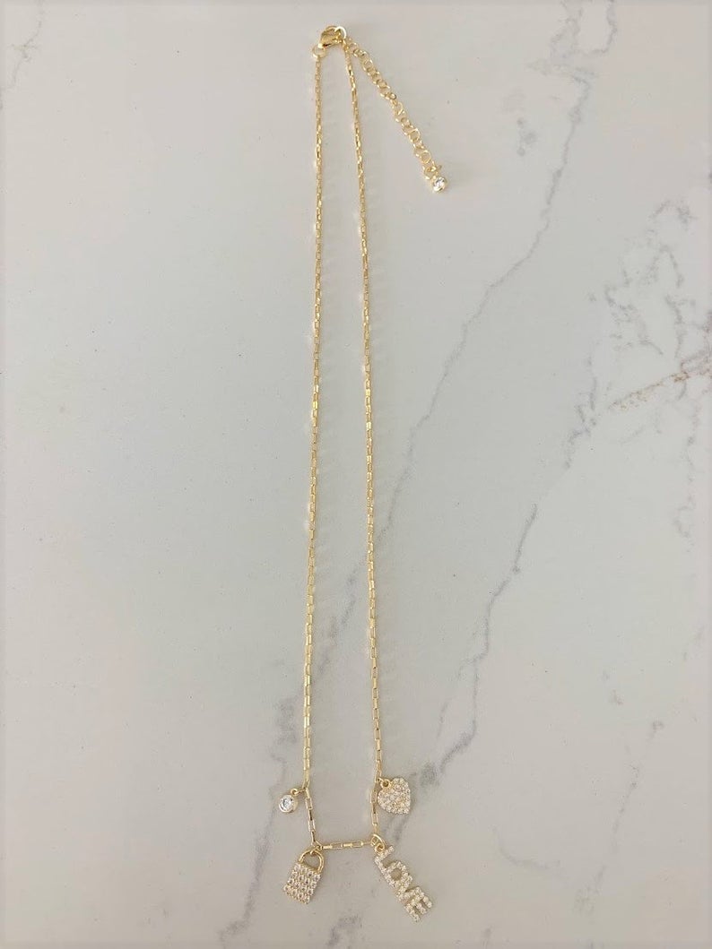 Sterling Silver and Gold Vermeil Paperclip Necklace