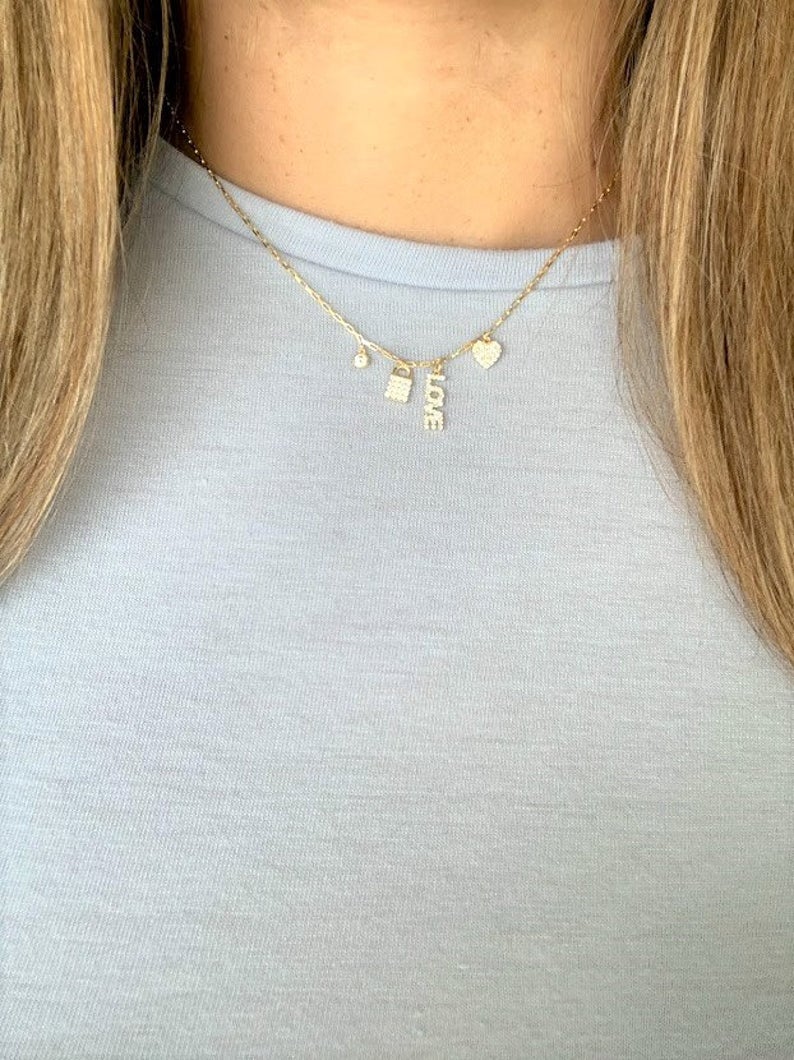 Sterling Silver and Gold Vermeil Paperclip Necklace