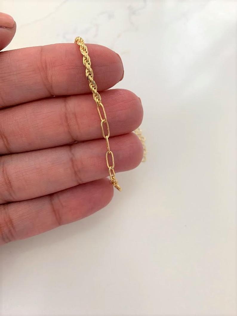 Dainty 925 Sterling Silver Bracelets Set