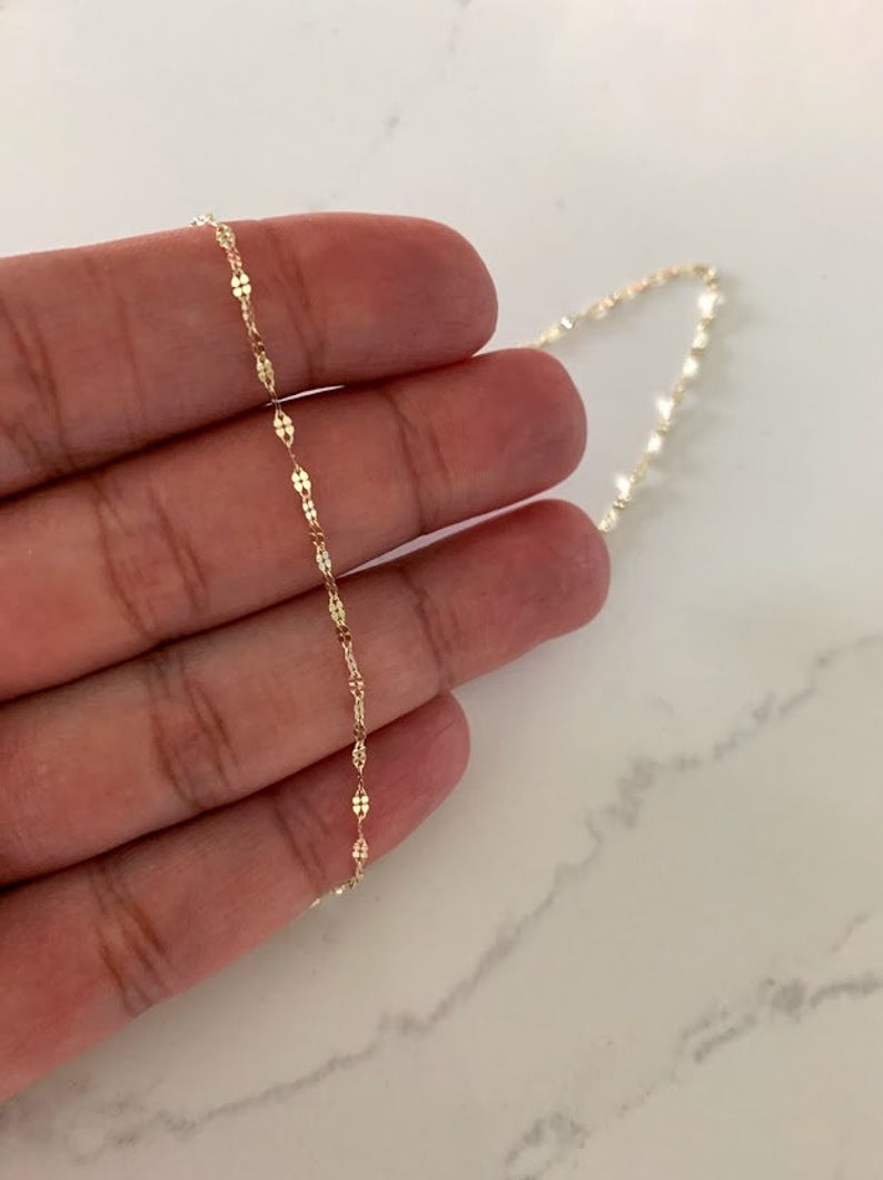 14K Yellow Gold Mirror Chain | Best Seller