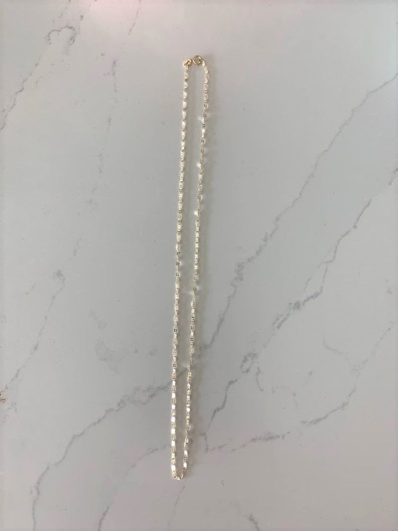 14K Yellow Gold Mirror Chain | Best Seller