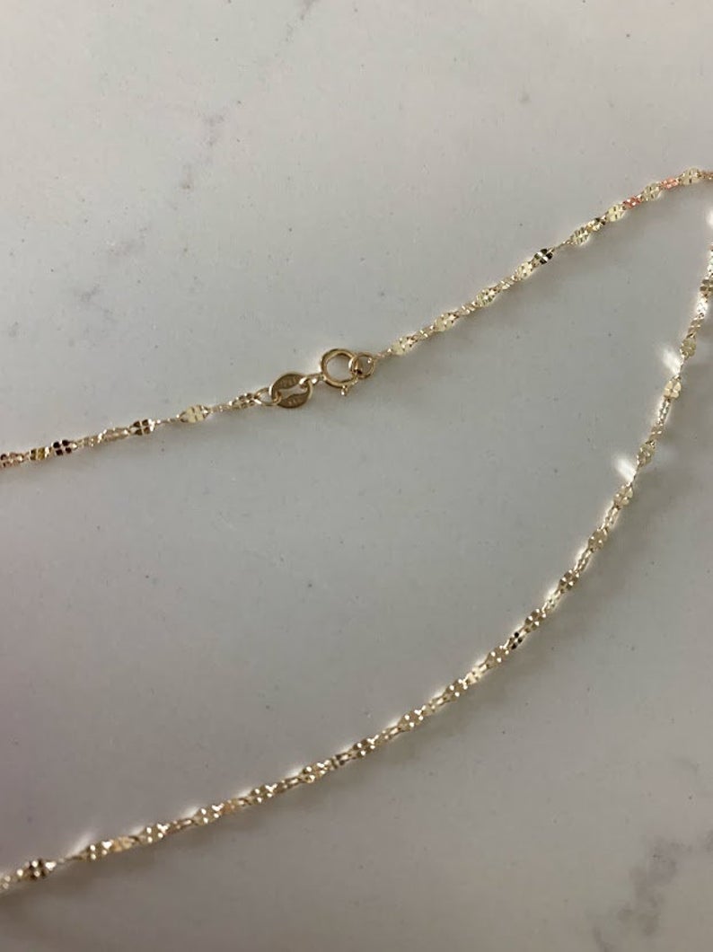 14K Yellow Gold Mirror Chain | Best Seller
