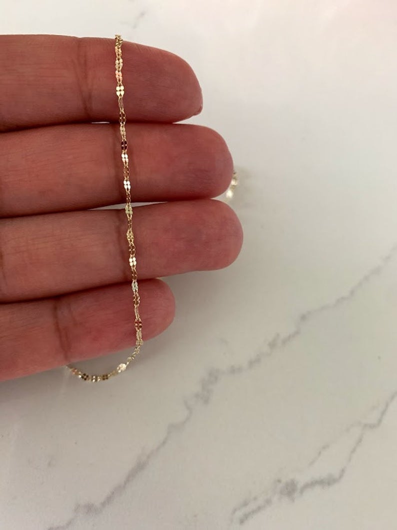 14K Yellow Gold Mirror Chain | Best Seller