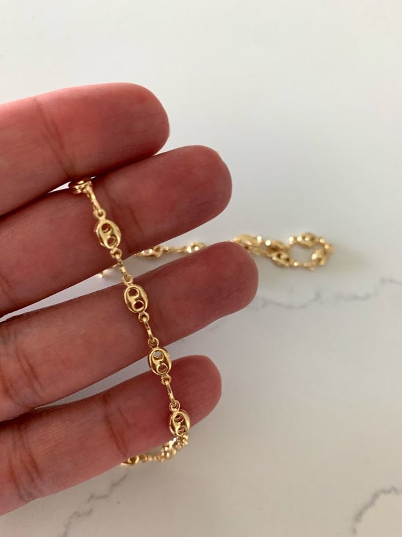 4MM Mariner Style Gold Anklet | Gold-filled