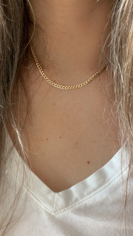 14K Gold 3.6 MM Cuban Concave Open Light Link Chain, SOLID GOLD