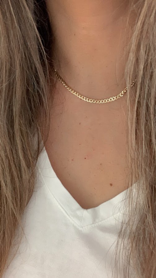 14K Gold 3.6 MM Cuban Concave Open Light Link Chain, SOLID GOLD