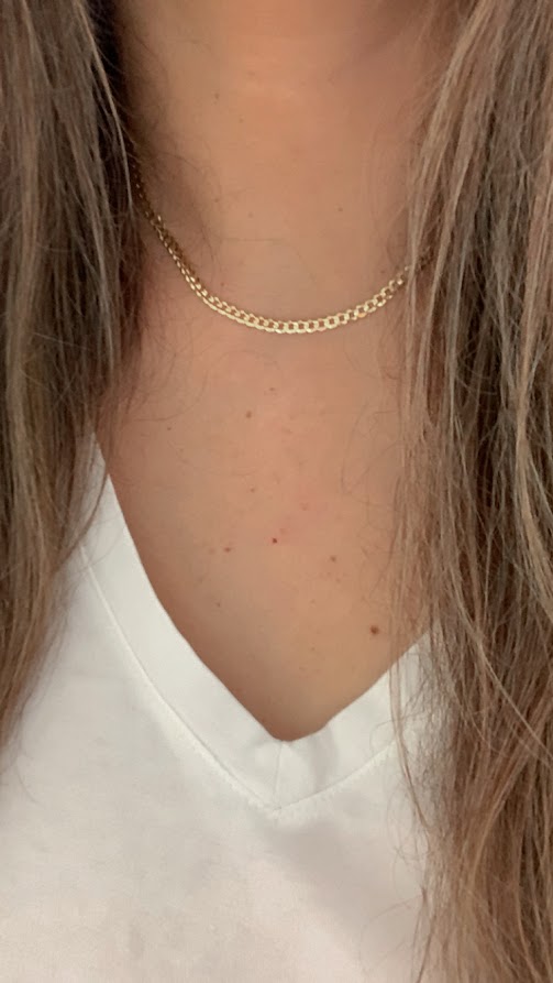 14K Gold 3.6 MM Cuban Concave Open Light Link Chain, SOLID GOLD