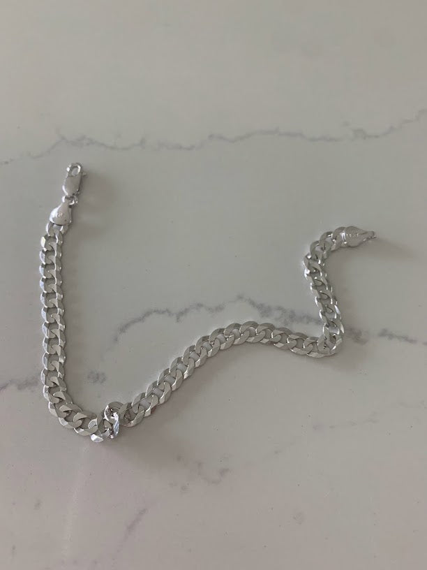 8mm 925 Sterling Silver Men's Diamond Cut Spike Rolo Box Bracelet –  MIAMISILVER