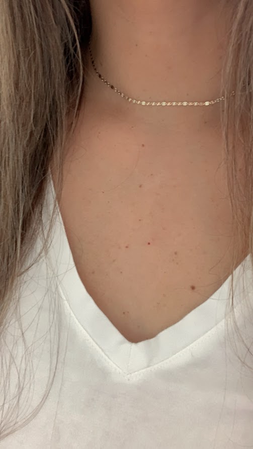 Solid 14K Tricolor Gold Chain, 2.1MM Flat Valentino DC Chain  BEST SELLER