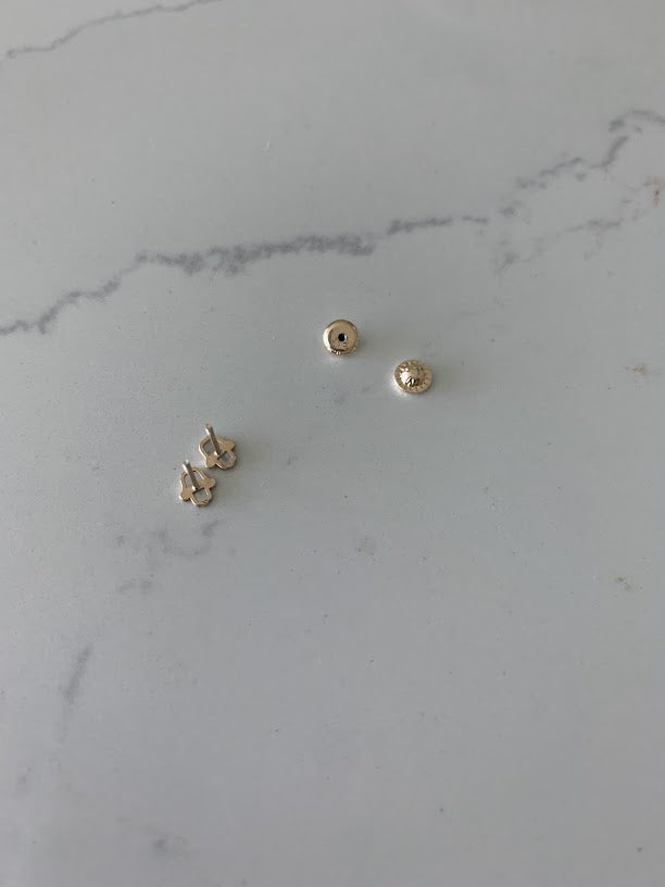 14K Gold Tiny Hamsa Earrings, Mother Pearl Earrings, Minimalist Earrings, Everyday Earrings, Dainty Earrings, 14K Gold Earrings, Hamsa